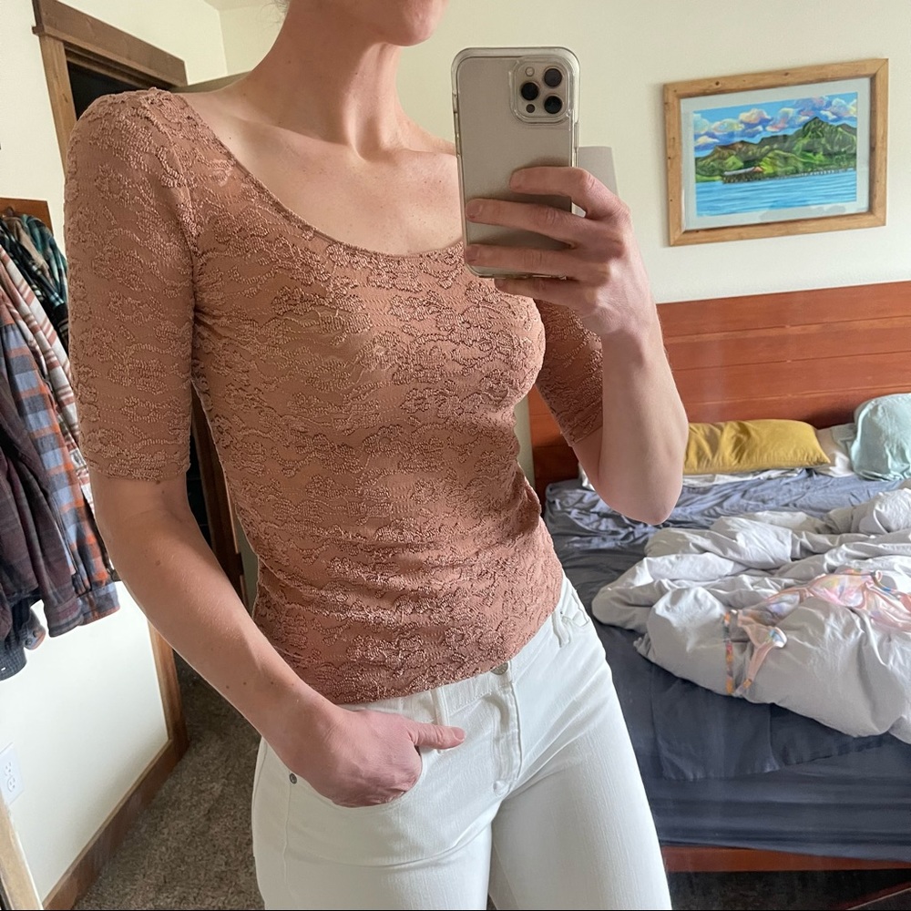 Anthropologie scoop neck top, Size Medium